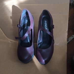 Burgundy heels